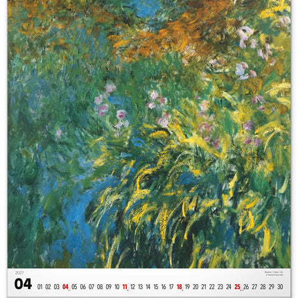 Presco Claude Monet Kalender 2027 Groot