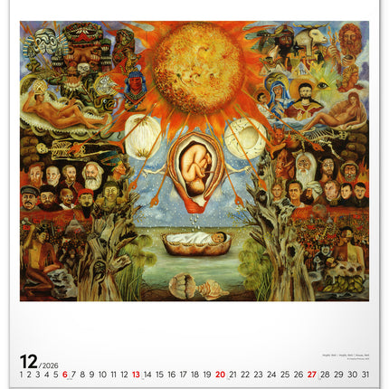 Presco Frida Kahlo Kalender 2026 Groot