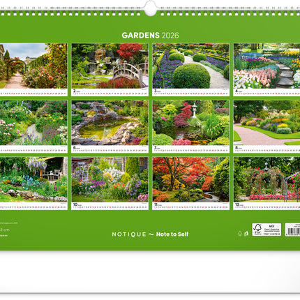 Presco Gardens Kalender Groot 2026
