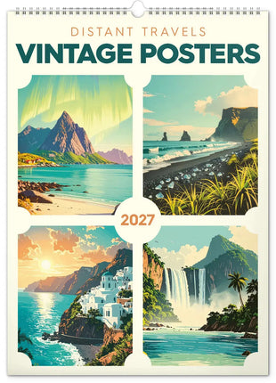 PRESCO GROUP, a.s. Vintage Posters - Distant Travels Kalender 2027