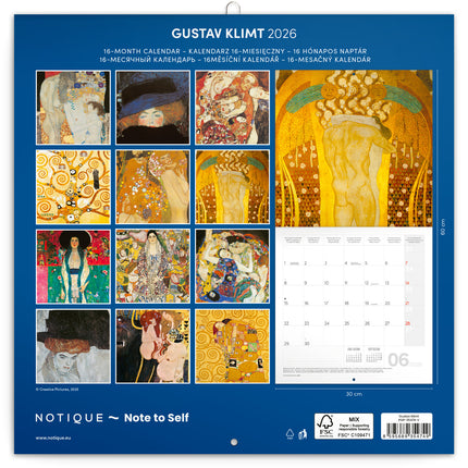 Presco Gustav Klimt Kalender 2026