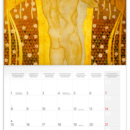 Presco Gustav Klimt Kalender 2026