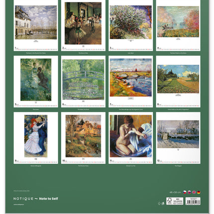 Presco Impressionism Kalender 2026 Groot