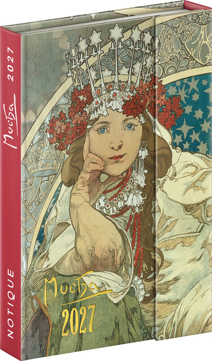 Presco Magnetische Weekplanner Alphonse Mucha 2027