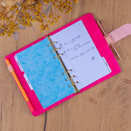 Presco Refill – Week Ringband Planner 2027, Blush Pink