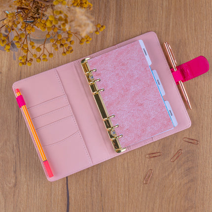 Presco Refill – Week Ringband Planner 2027, Fuchsia