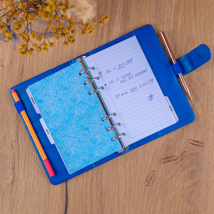 Presco Refill – Week Ringband Planner 2027, Royal Blue