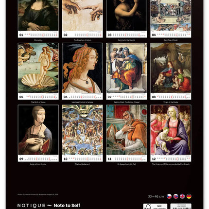 Presco Renaissance Kalender Groot 2027