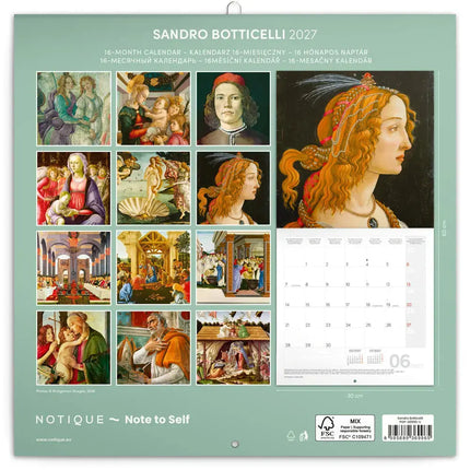 Presco Sandro Botticelli Kalender 2027