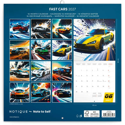 Presco Snelle Auto's Kalender 2027