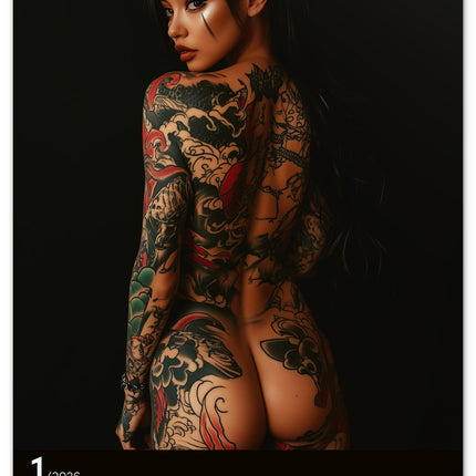 Presco Tattoo Girls Kalender 2026