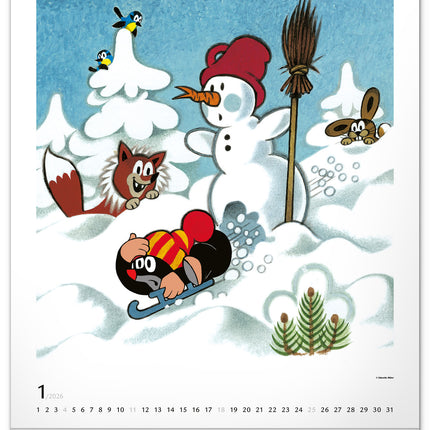 Presco The Little Mole Kalender 2026 Groot
