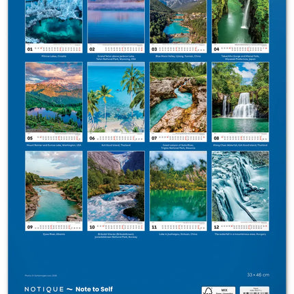 Presco Water Wandkalender 2027 Groot