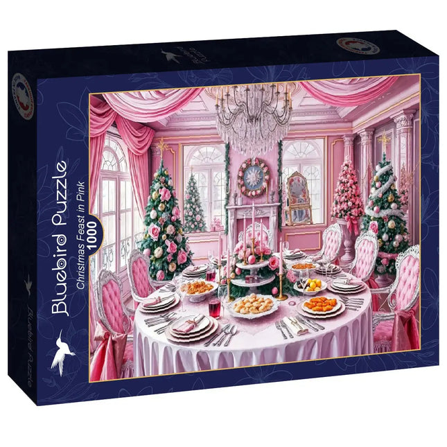 Christmas Feast in Pink Puzzle 1000 Pieces