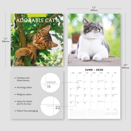 Red Robin Adorable Cats Kalender 2026