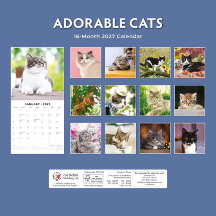 Red Robin Adorable Cats Kalender 2027