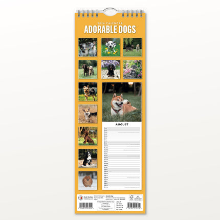 Red Robin Adorable Dogs Slimline Kalender 2026