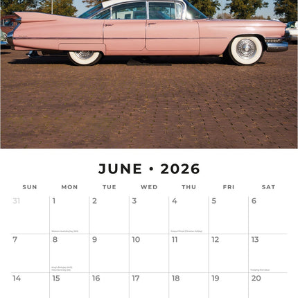 Red Robin American Classics Kalender 2026