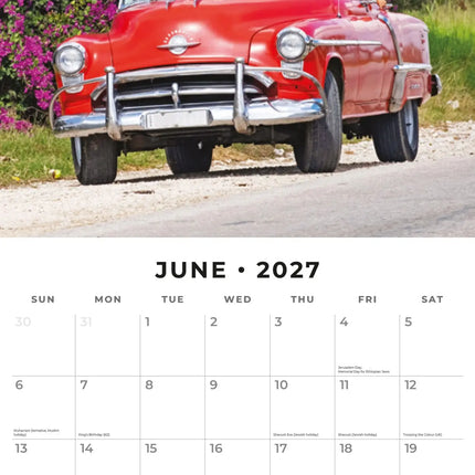 Red Robin American Classics Kalender 2027