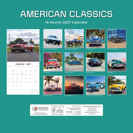 Red Robin American Classics Kalender 2027