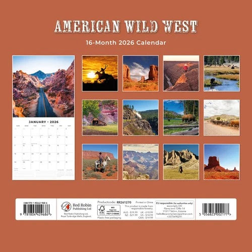 Red Robin American Wildwest Kalender 2026