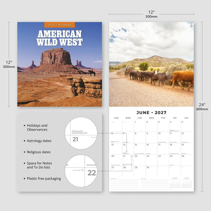 Red Robin American Wildwest Kalender 2027