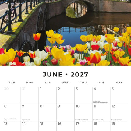 Red Robin Amsterdam Kalender 2027