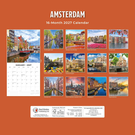 Red Robin Amsterdam Kalender 2027