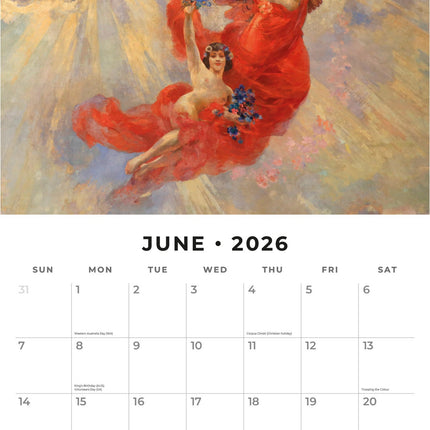 Red Robin Angels Kalender 2026