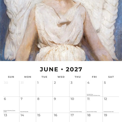 Red Robin Angels Kalender 2027