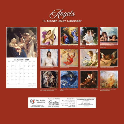 Red Robin Angels Kalender 2027