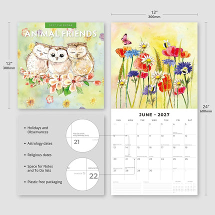 Red Robin Animal Friends Kalender 2027