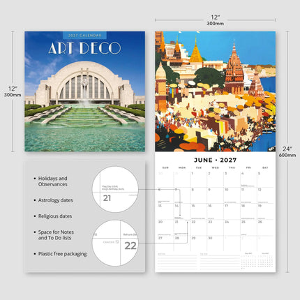 Red Robin Art Deco Kalender 2027