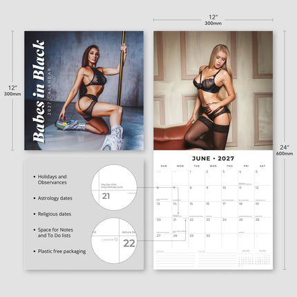 Red Robin Babes in Black Kalender 2027