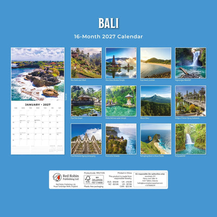 Red Robin Bali Kalender 2027