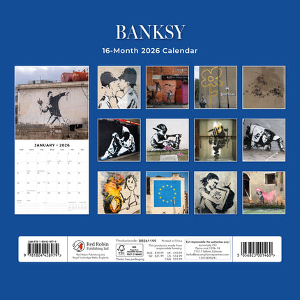 Red Robin Banksy Kalender 2026