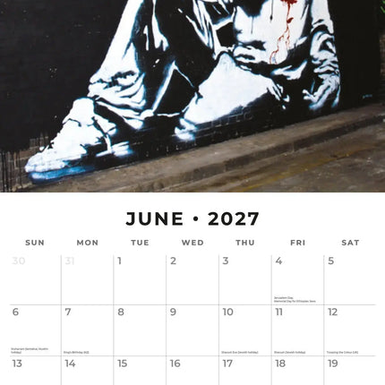 Red Robin Banksy Kalender 2027