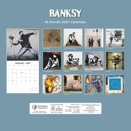 Red Robin Banksy Kalender 2027