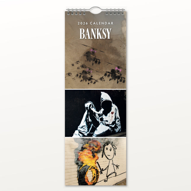 Red Robin Banksy Slimline Kalender 2026