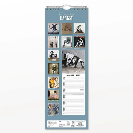 Red Robin Banksy Slimline Kalender 2027