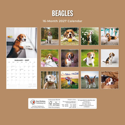 Red Robin Beagle Kalender 2027