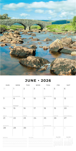 Red Robin Beautiful Britain Kalender 2026