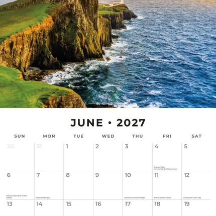 Red Robin Beautiful Britain Kalender 2027