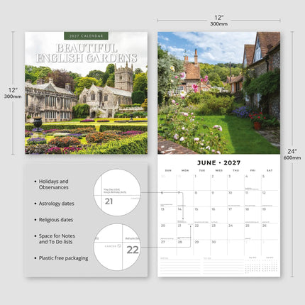 Red Robin Beautiful English Gardens Kalender 2027