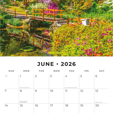 Red Robin Beautiful Gardens Kalender 2026