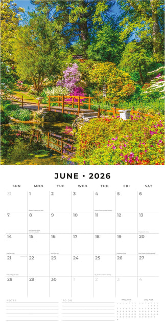 Red Robin Beautiful Gardens Kalender 2026