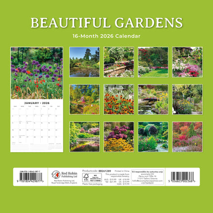Red Robin Beautiful Gardens Kalender 2026