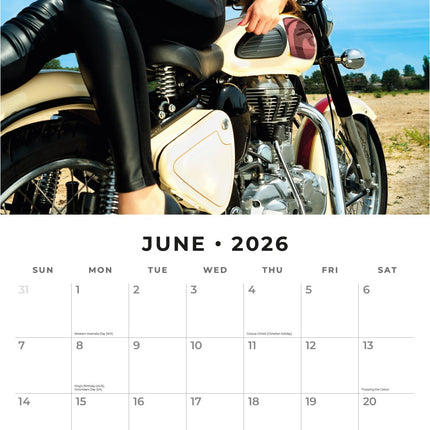 Red Robin Biker Girls Kalender 2026