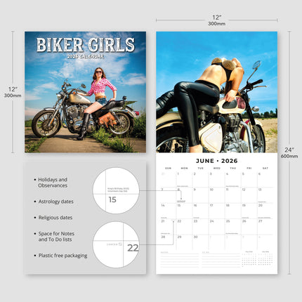 Red Robin Biker Girls Kalender 2026