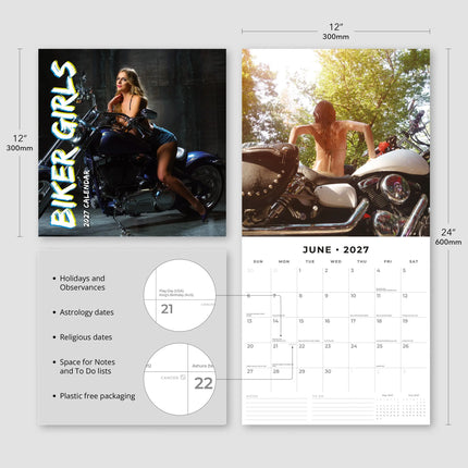 Red Robin Biker Girls Kalender 2027